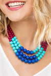 Color Splash Necklace Cobalt