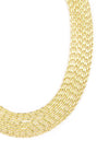 Golden Layers Statement Necklace