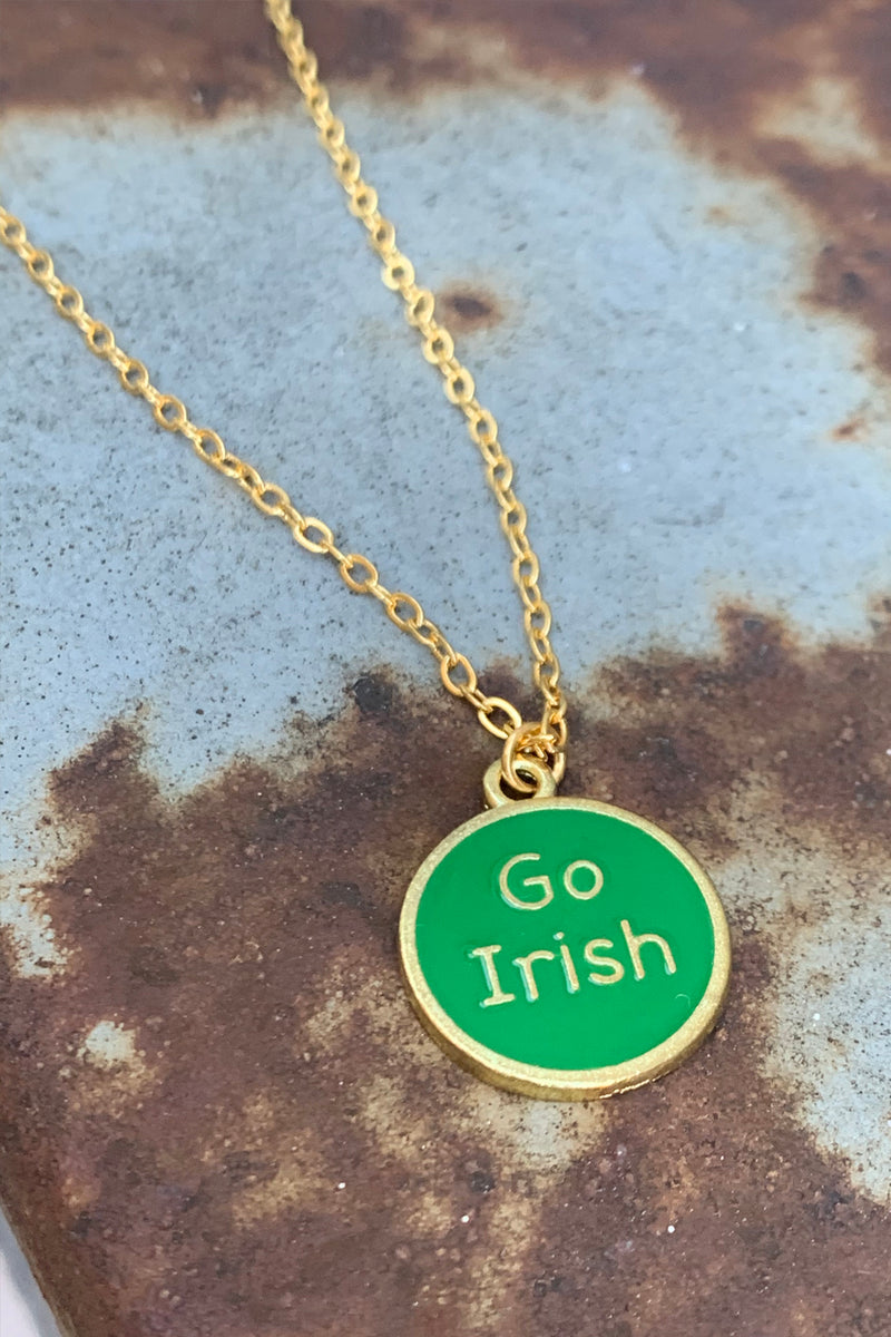 Fighting Irish Pendant Necklace