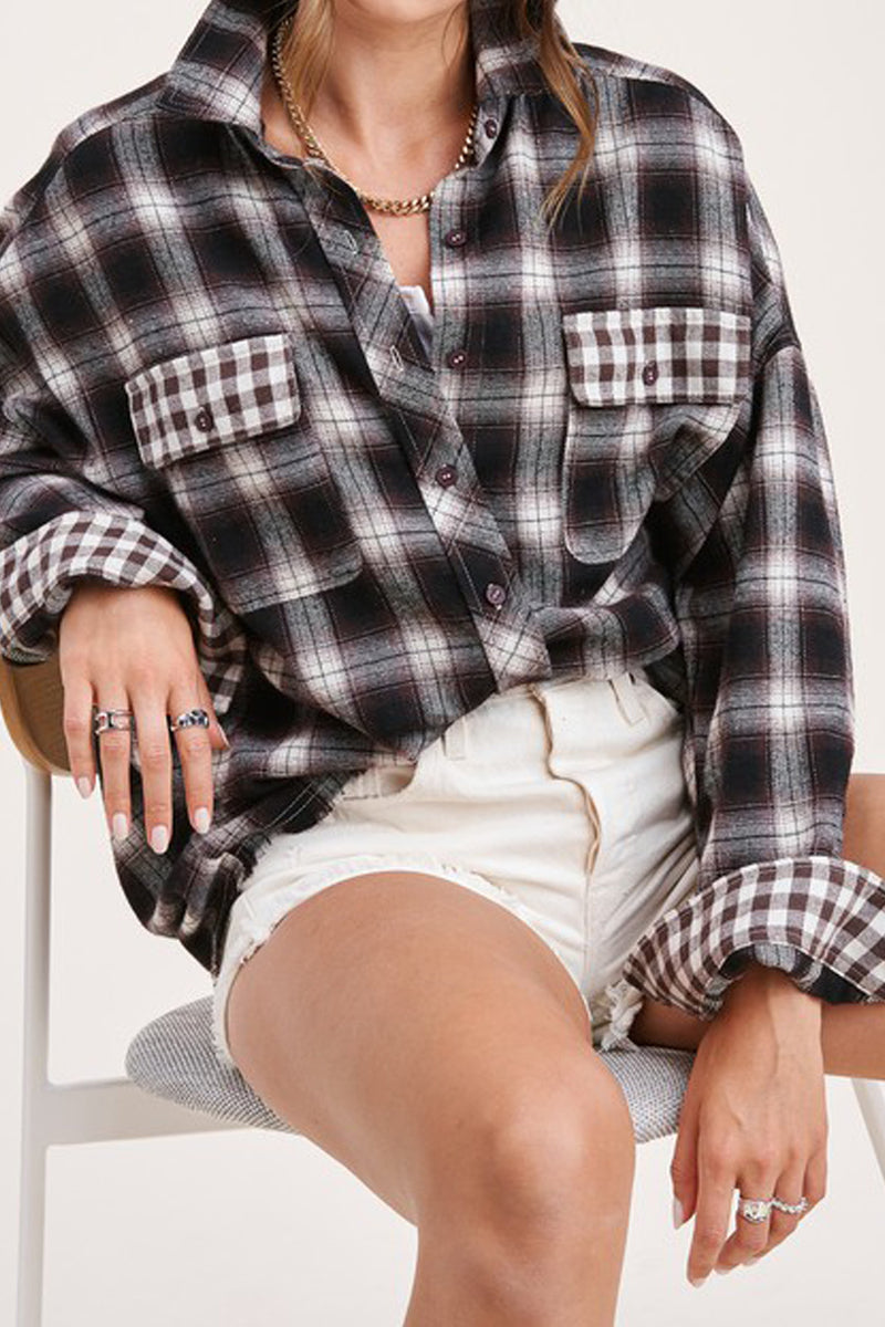 Checked Out Plaid Button Down Shirt