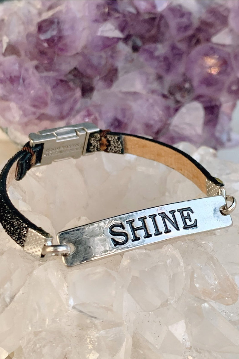 Good Work(s) Make A Difference Silver Bar "Shine" Bracelet