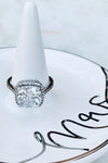 Sparks Fly Square CZ Ring