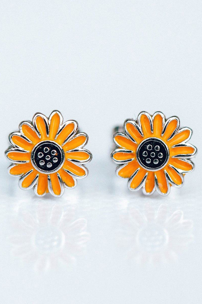 Pura Vida Sunflower Stud Earrings