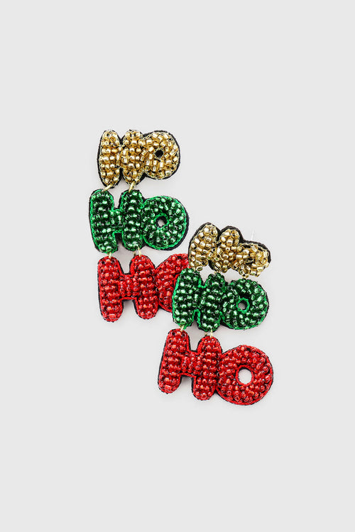 Ho Ho Ho Holiday Statement Earrings