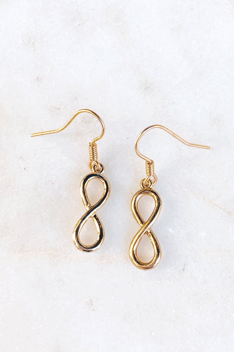 To Infinity & Beyond Gold Earrings